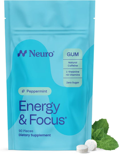Neuro Energy & Focus Gum, 90 Count