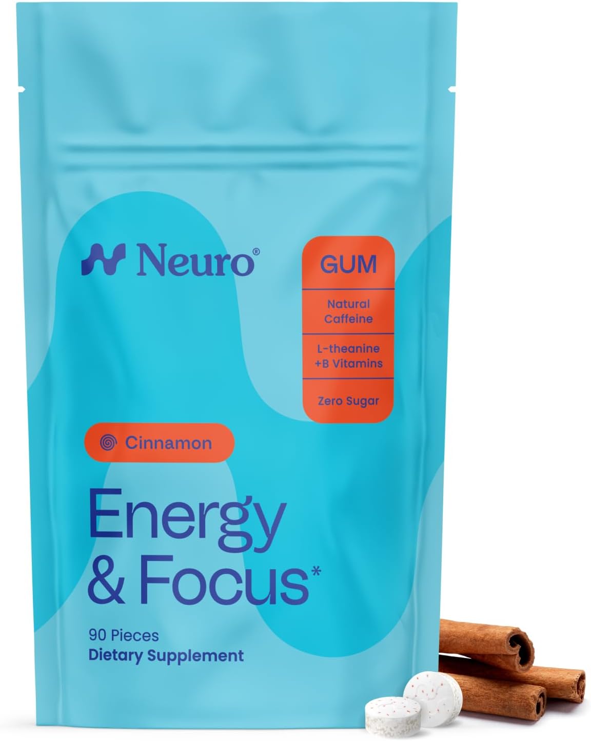 Neuro Energy & Focus Gum, 90 Count