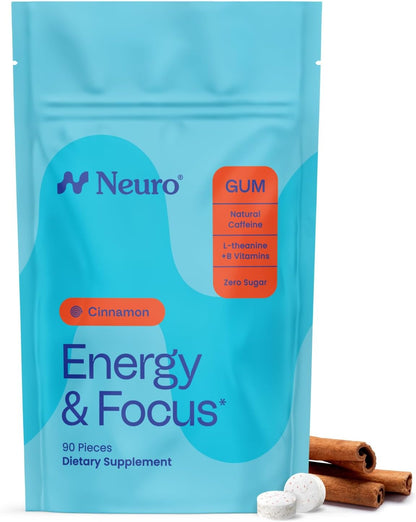 Neuro Energy & Focus Gum, 90 Count