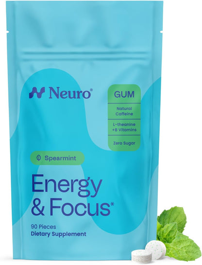 Neuro Energy & Focus Gum, 90 Count