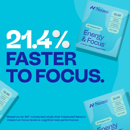 Neuro Energy & Focus Gum, 54 Count