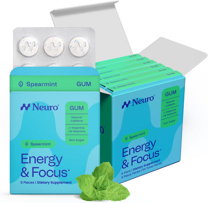 Neuro Energy & Focus Gum, 54 Count